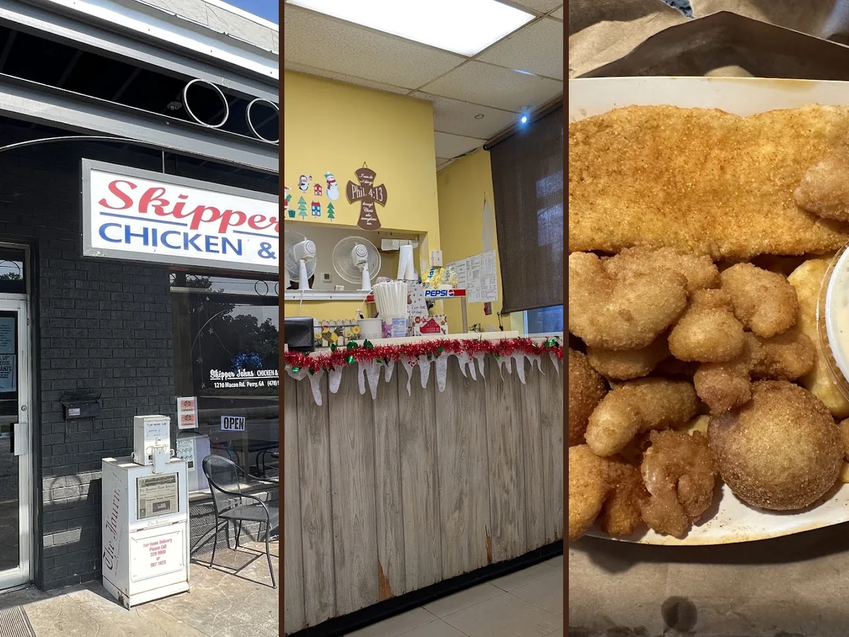 Fried chicken and seafood served in a no-frills setting.